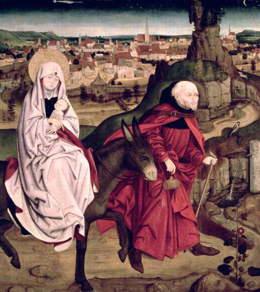 Master of the Schotten Altarpiece The Flight into Egypt, from the Schotten Altarpiece oil painting image